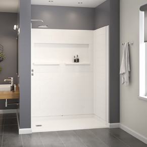 NEW Freedom Inspire accessible Shower for tub to shower conversion 60 x 37 inches left drain