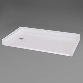 Inspire Accessible Shower Pan 60 x 32 inches left drain for tub to shower conversions