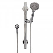 Hand shower with polished linear slide bar +US$312.00