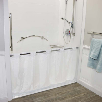 Caregiver Water Retention Package 5 FT- curtain, rod and water dam