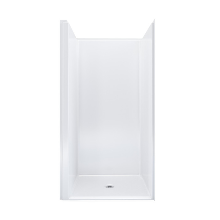 ADA Transfer Shower 38 x 38 inches LEFT Receiver flange bare