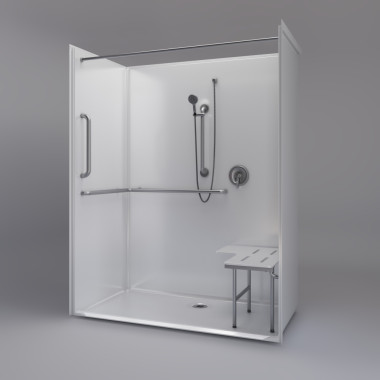 ADA Title 24 Roll In Shower 63 x 34 inches
