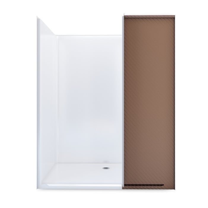 Alternative Roll-in Shower 63" x 39" with right return flange