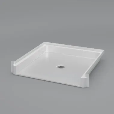 38 ½" x 37 ¼” ADA Transfer Shower Pan - Dual Receiver flange - Title 24 Compliant - Freedom Series