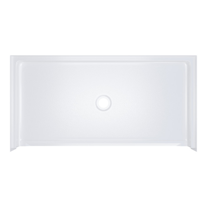 ADA Title 24 shower pan 63 x 32 white