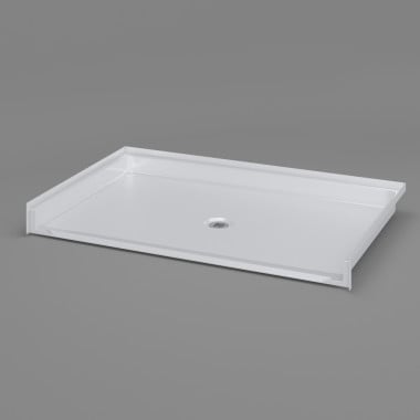 64" x 40" ADA Roll-in Shower Pan - Center Drain - Title 24 - Freedom Series