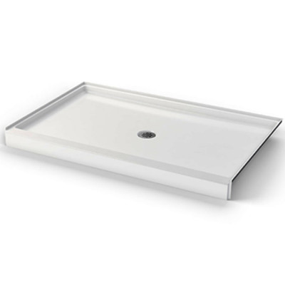 50 X 38 inch ANSI B shower BASE,  white, 4 inch threshold, for HUD FHA projects