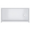 Walk in shower pan with right drain from Freedom Showers