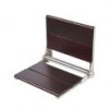 walnut folding shower seat wall mounted