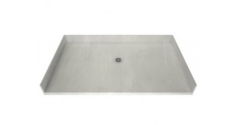 shower base for tiling solutions shower base with center drain for tiling over