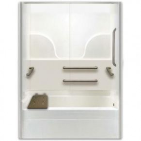 ADA bathtub for remodeling right drain