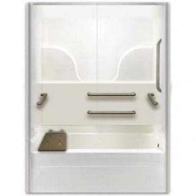 ADA bathtub for remodeling right drain