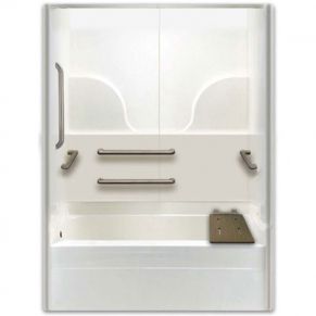 ADA bathtub for remodeling left drain