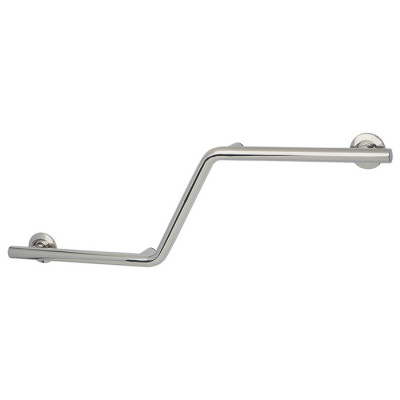 Zig Zag Grab Bar 38" X 1 1/4" Left Hand, Satin Stainless