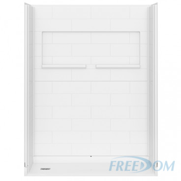 Freedom INSPIRE Accessible Shower 60" x 33", LEFT drain