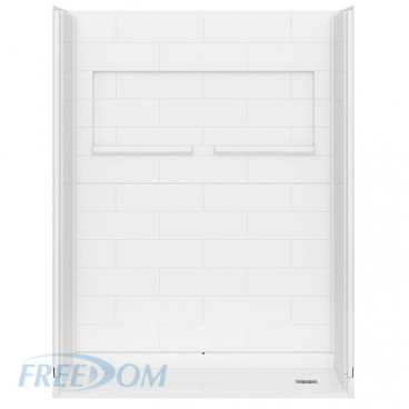 Freedom INSPIRE Accessible Shower 60" x 37", Right drain