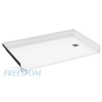 Freedom INSPIRE Accessible Shower Pan 60" x 36", RIGHT drain