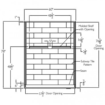 dimensions for inspire accessible showers