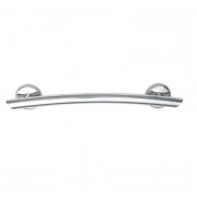 16" Curved Grab Bar, Chrome finish -Select Quantity