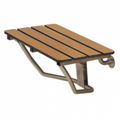 22" x 15" Folding Shower Bench, Phenolic Slatted TEAK