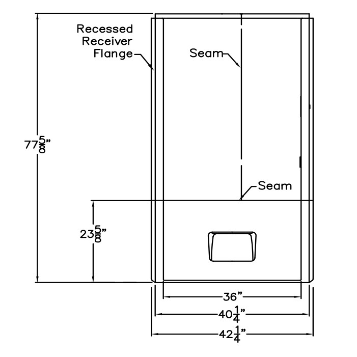 3 piece shower stall