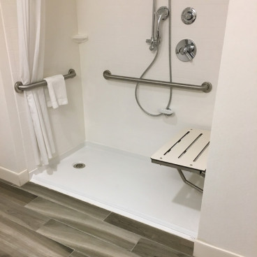 no curb shower tray 