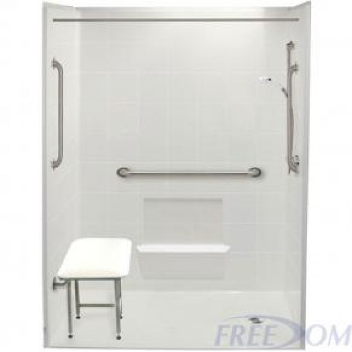 Freedom Accessible Shower Right Drain 5 Piece 60 X 33