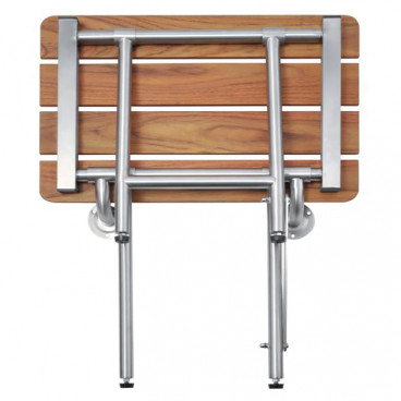wood shower bench