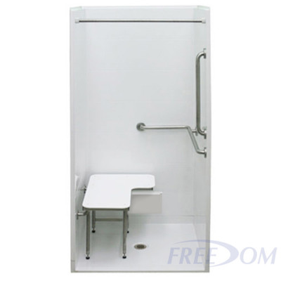 38 5/8" x 38 7/16" Freedom Accessible Transfer Shower