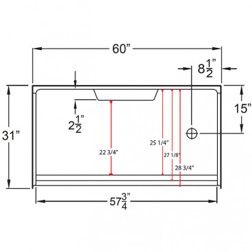 6030 measurements drawing