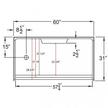 6030 measurements drawing