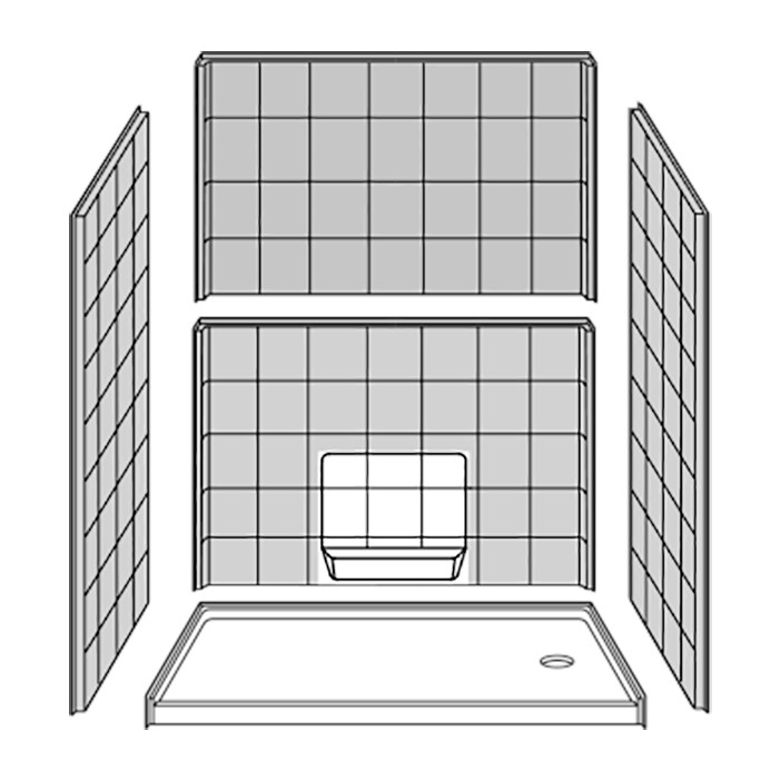 5 piece shower