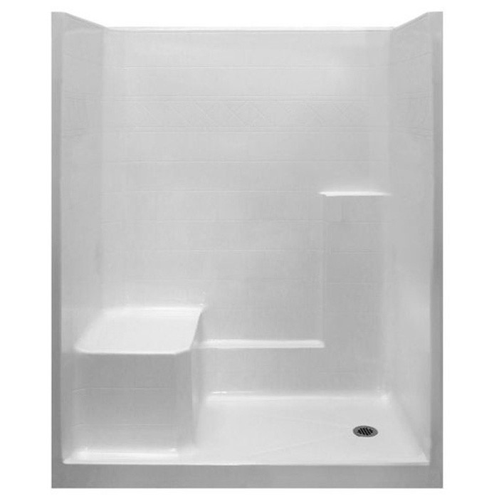 shower with molded seat 