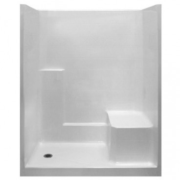 shower with molded seat 