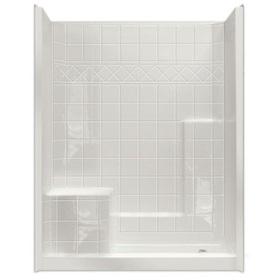 60 inch x 36 inch Easy Step Shower Left seat