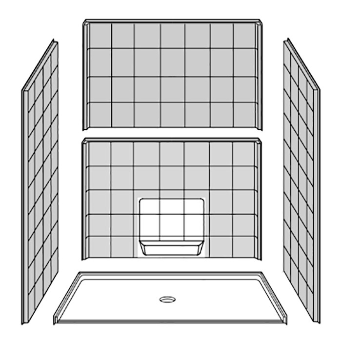 5 piece shower