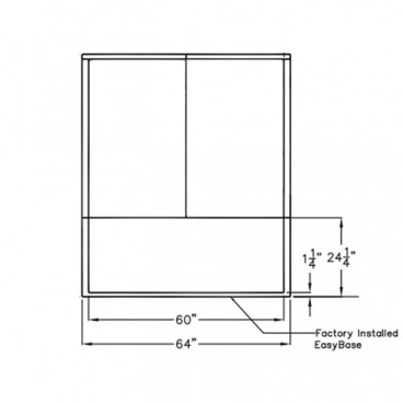 3 piece shower stall