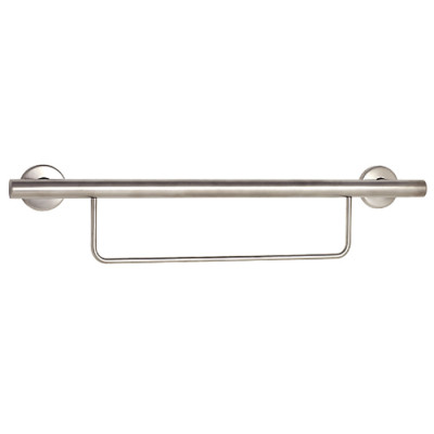 30" x 1 1/4" Newport Grab and Towel Bar, POLISHED