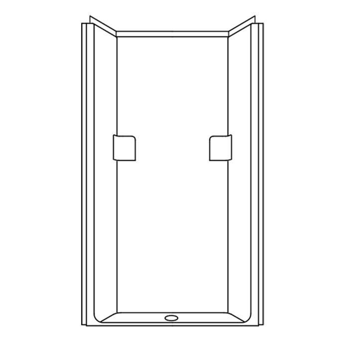 one piece shower stall
