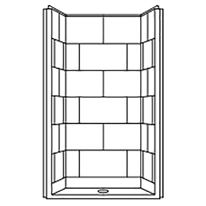 one piece shower stall