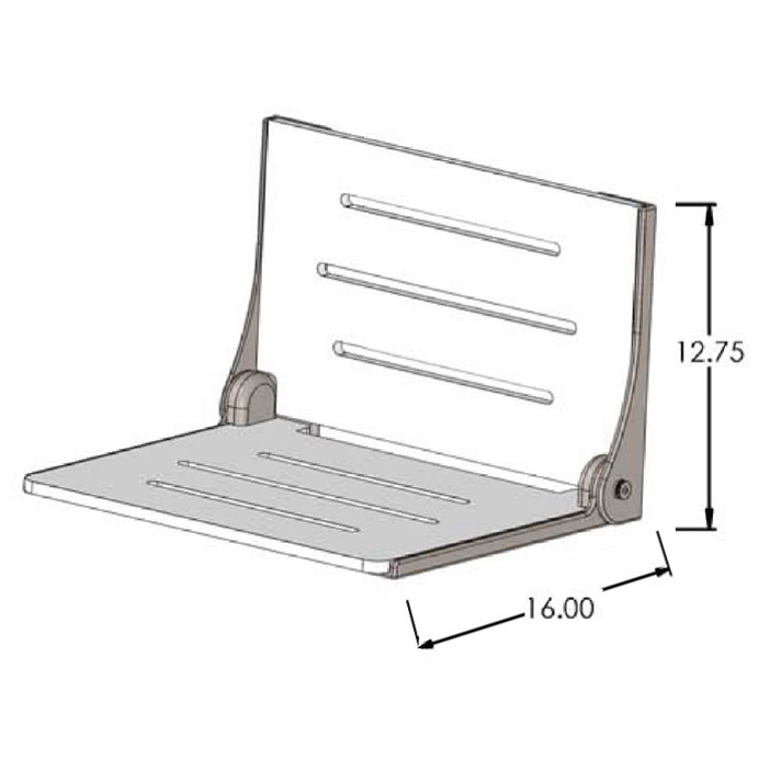 Folding Shower Chair drawing