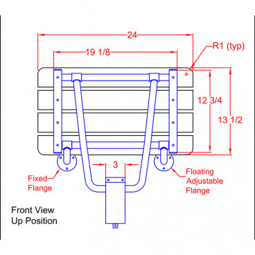 shower bench drawing  seat drawing