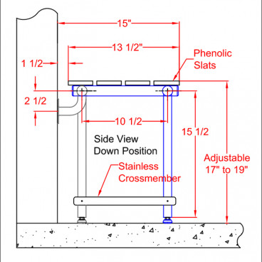 Freedom Shower Seats drawing 