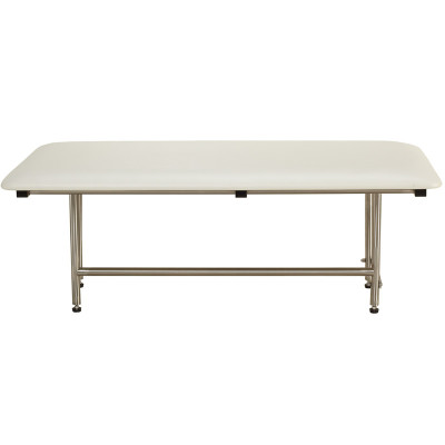 48" x 24" Folding Bench with legs, Padded WHITE