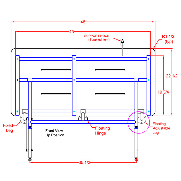 shower bench drawing  bench drawing w