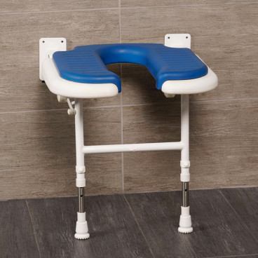 u shaped shower seat with arms