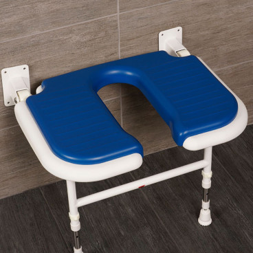 u shaped shower seat with arms
