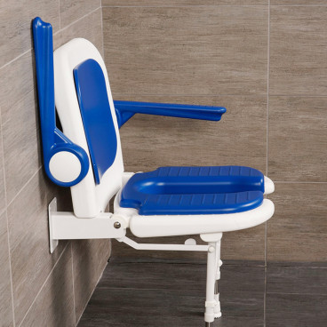 u shaped shower seat with arms