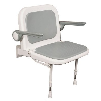 Wide Shower Chair with Back and Arms
