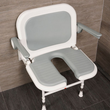 u shaped  shower bench 